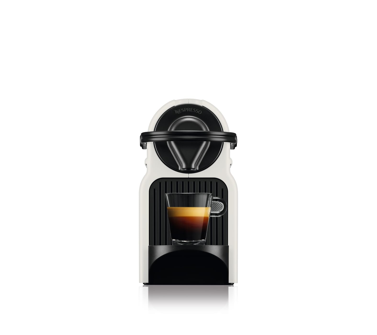 Nespresso Inissia – Machine à Café Espresso, Blanc, Finition Mat et Brillant