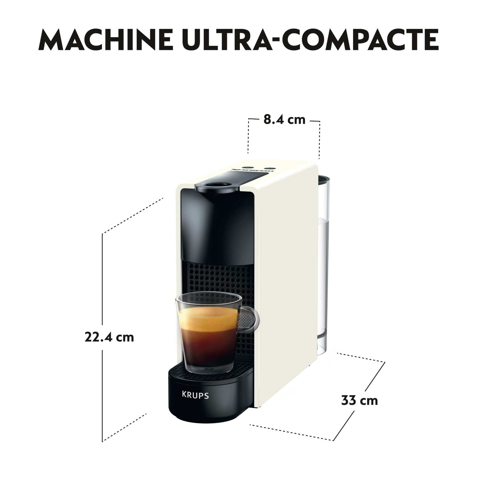 Nespresso Essenza Mini – Machine à Café à Capsules, Blanc