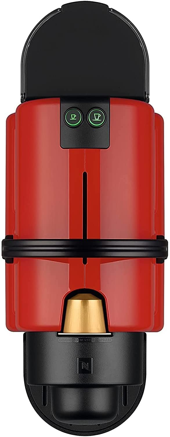 Nespresso Inissia – Machine à Café à Capsules, Rouge Rubis, Réservoir 0,7 L