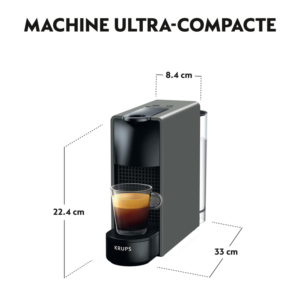 Nespresso Essenza Mini – Machine à Café à Capsules, Gris Intense