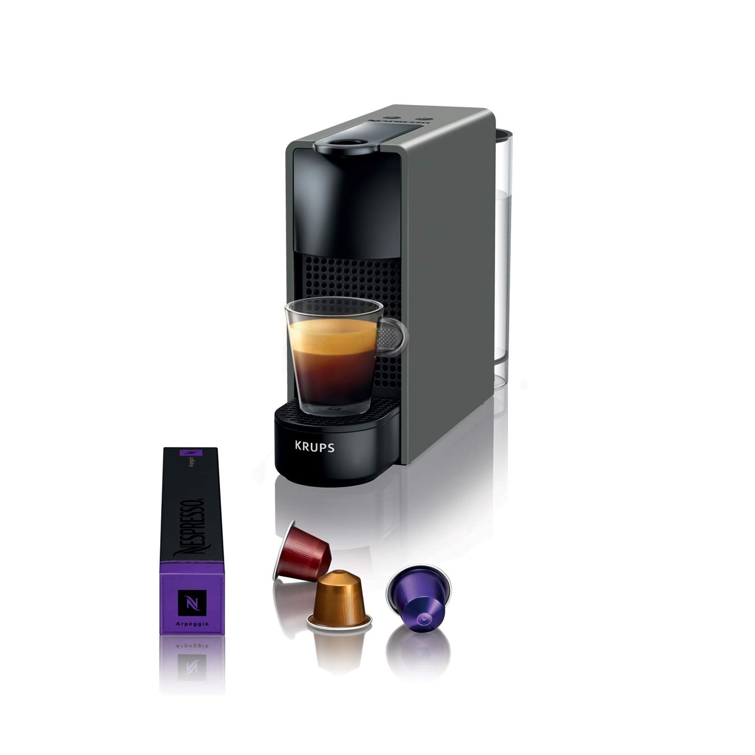 Nespresso Essenza Mini – Machine à Café à Capsules, Gris Intense