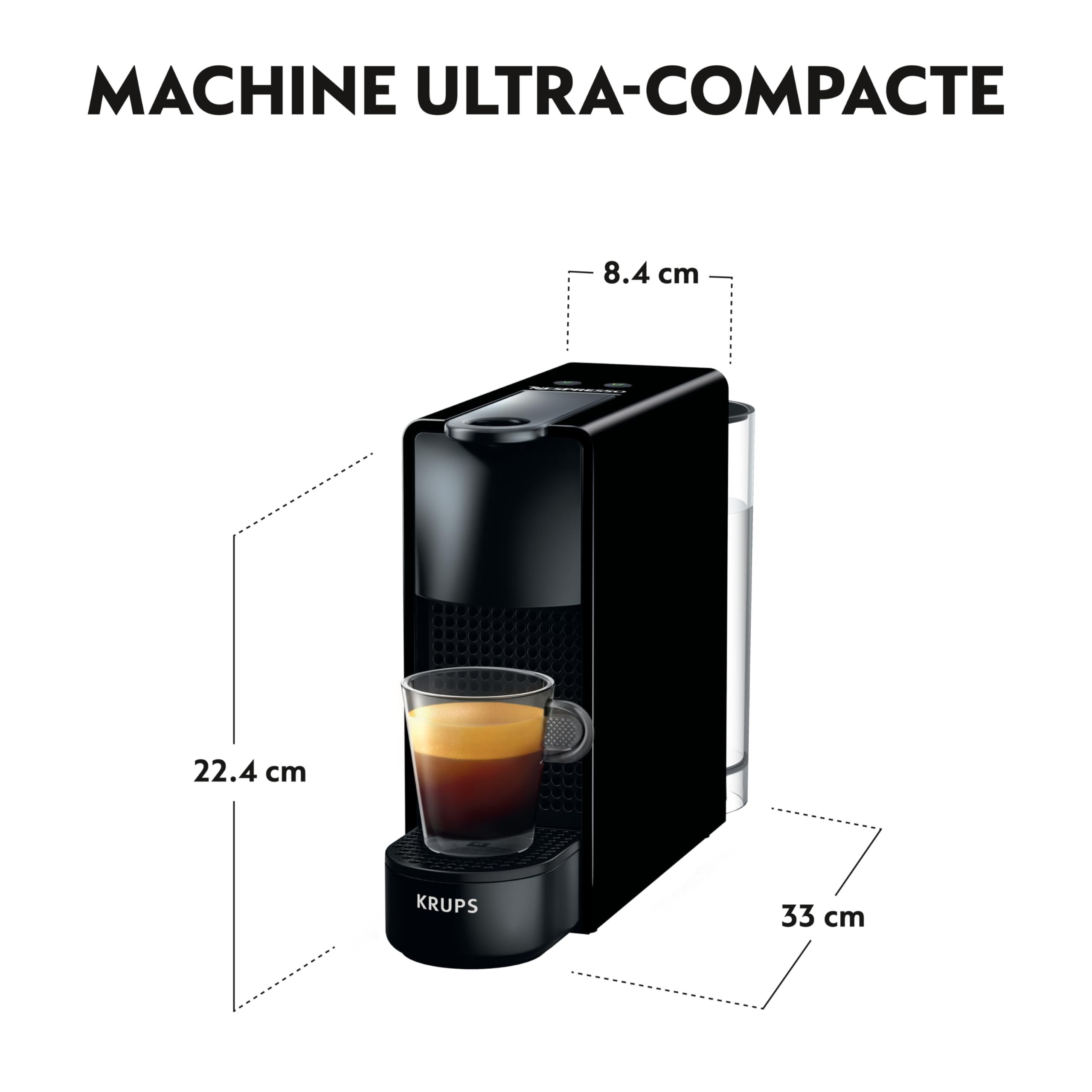 Nespresso Essenza Mini – Machine à Café à Capsules, Noir