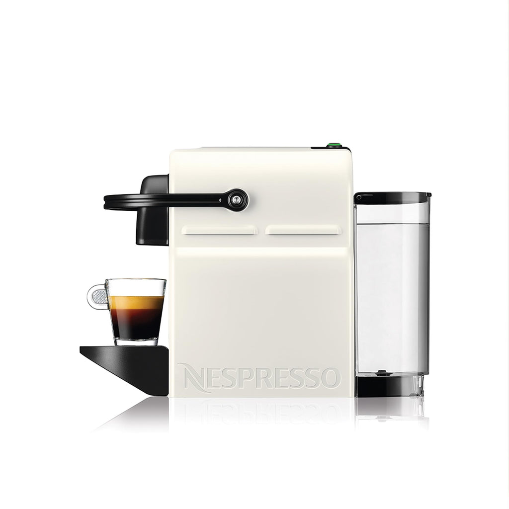 Nespresso Inissia – Machine à Café Espresso, Blanc, Finition Mat et Brillant