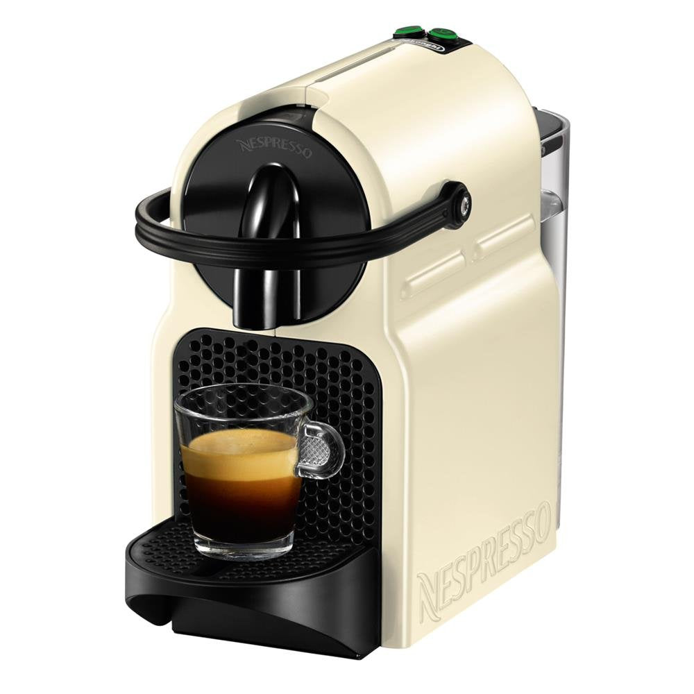 Nespresso Inissia – Machine à Café à Capsules, Blanc Crème, 19 Bars